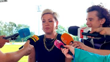 Mecz z Austriakami w słupskiej strefie kibica