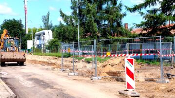 Ulica Leszczyńskiego w naprawie