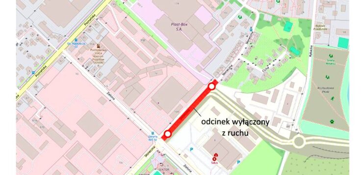 Od 1 sierpnia odcinek ulicy Słonecznej wyłączony z ruchu