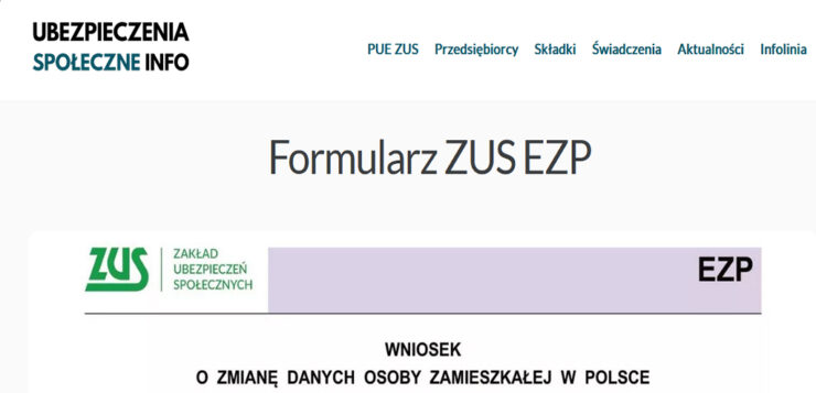 Zmiana adresu? Powiadom ZUS